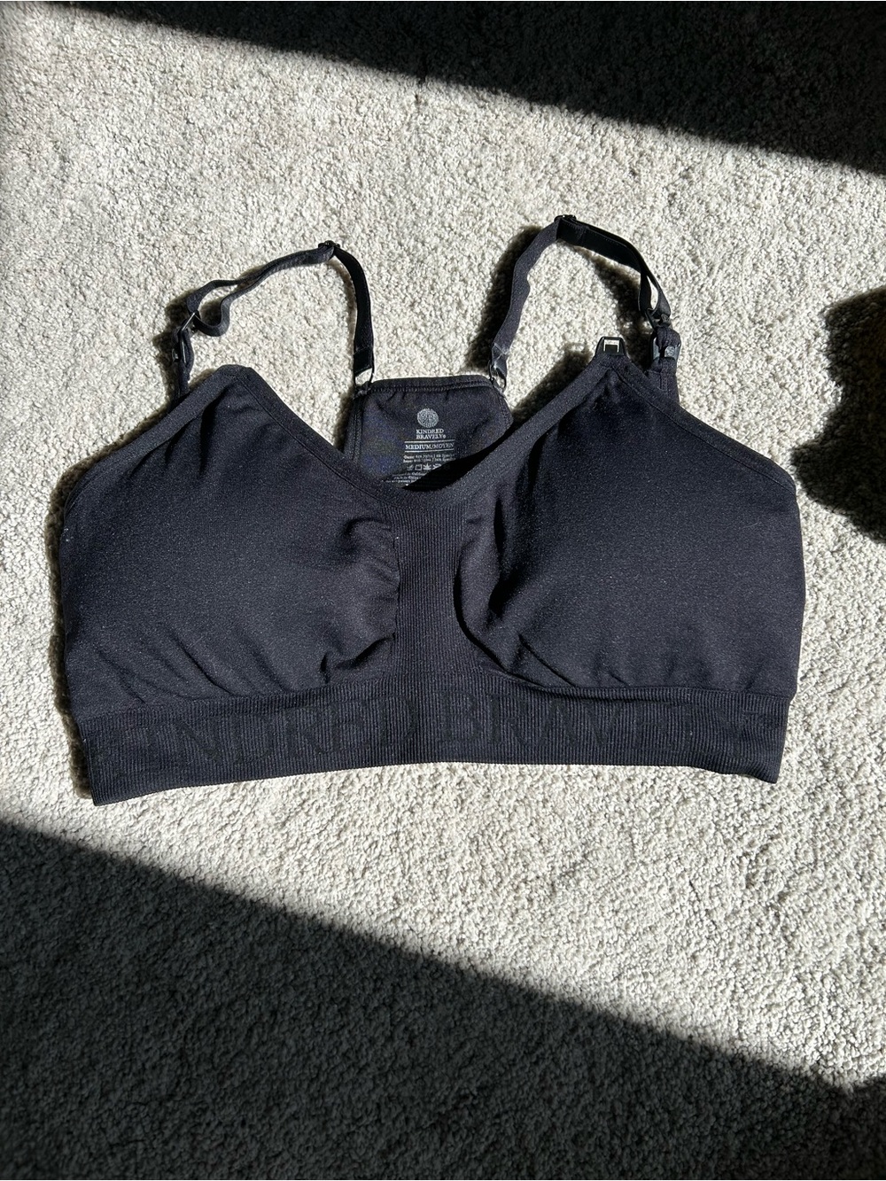Kindred bravely black nursing bra
